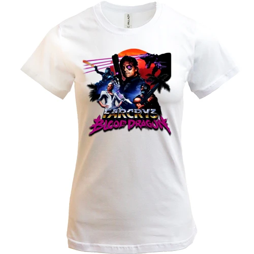 Женская футболка, Белый, Farcry 3 Blood Dragon