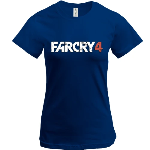 Жіноча футболка, Синій, Farcry 4 лого