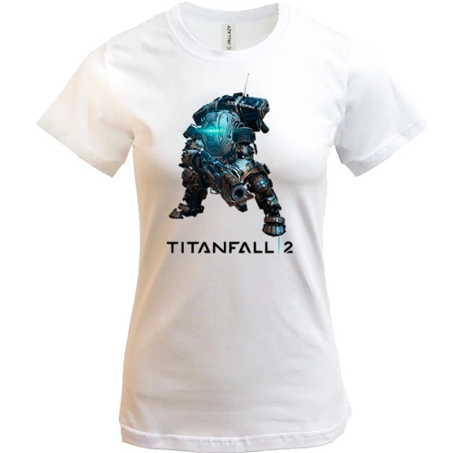 Женская футболка, Белый, Titanfall 2