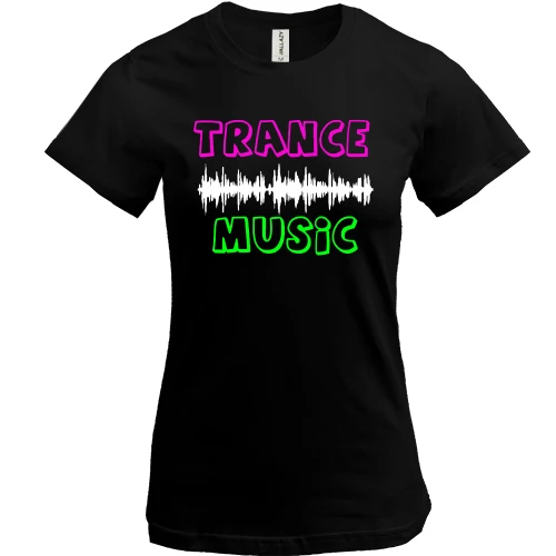 Жіноча футболка, Чорний, Trance music