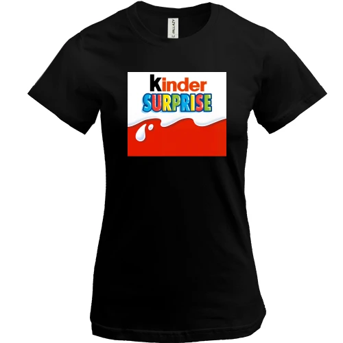 Женская футболка Kinder Surprise (2)