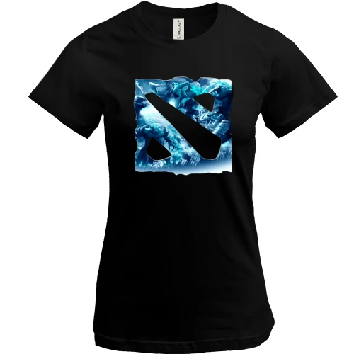 Женская футболка Dota 2 Blue logo