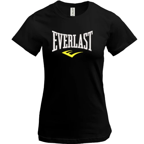 Женская футболка Everlast с жёлтой эмблемой