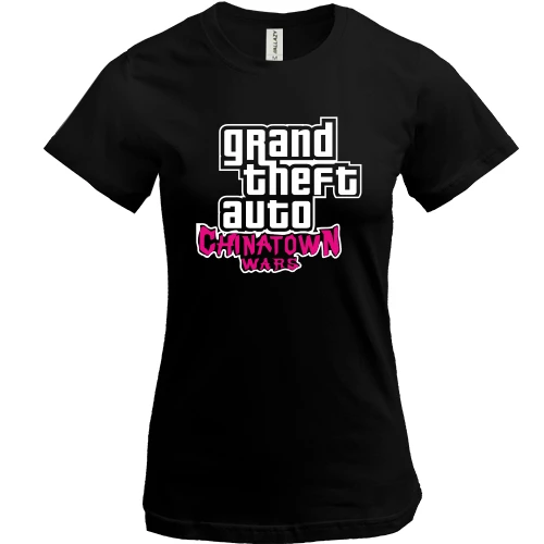 Женская футболка, Черный, Grand Theft Auto Chinatown Wars