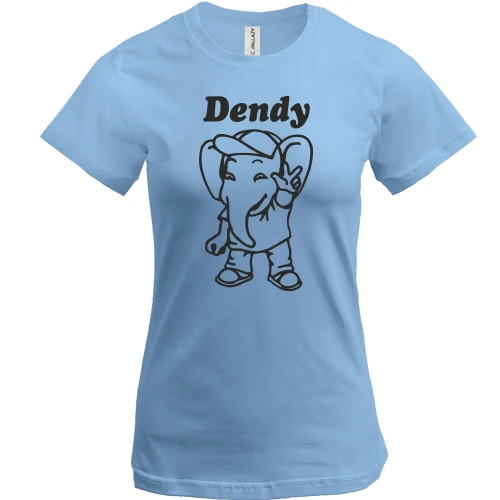 Женская футболка, Синий, Dendy
