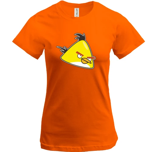 Женская футболка, Оранжевый, Yellow bird 2
