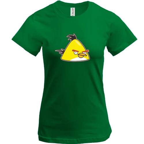 Жіноча футболка, Зелений, Yellow bird