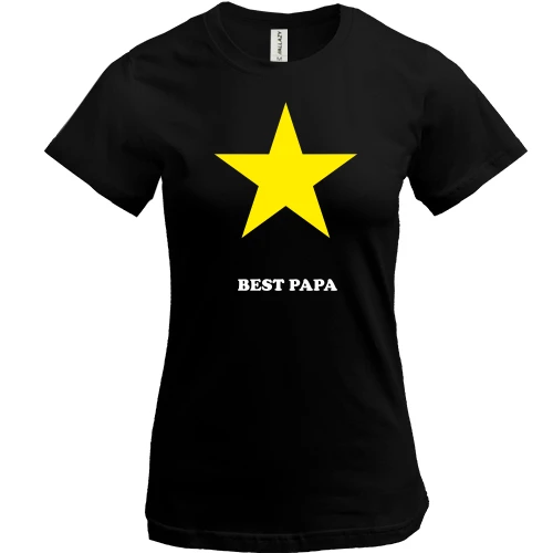 Женская футболка Best papa