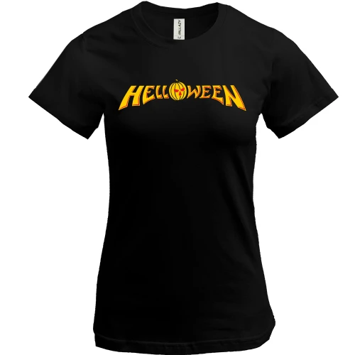 Женская футболка, Черный, Helloween
