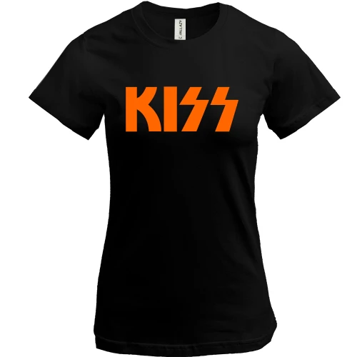 Жіноча футболка, Чорний, KISS