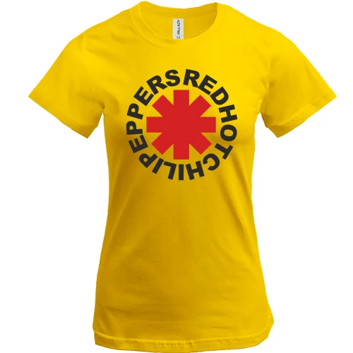 Женская футболка, Желтый, Red Hot Chili Peppers 4