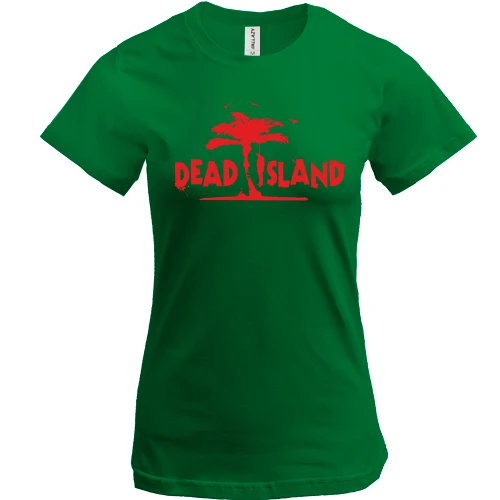 Жіноча футболка, Зелений, Dead island