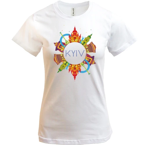 Жіноча футболка Kyiv Color Art