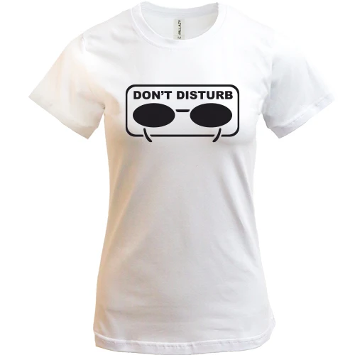 Женская футболка, Белый, Dont disturb