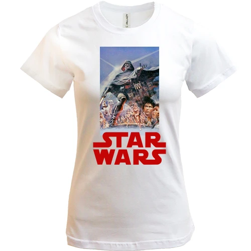 Жіноча футболка, Білий, Star Wars poster (3)