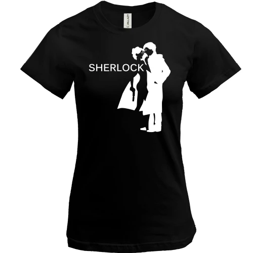 Жіноча футболка, Чорний, Sherlock