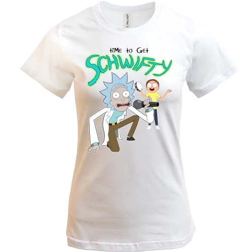 Женская футболка Time to get Schwifty