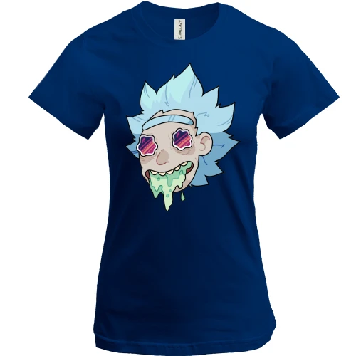 Женская футболка, Синий, Rick