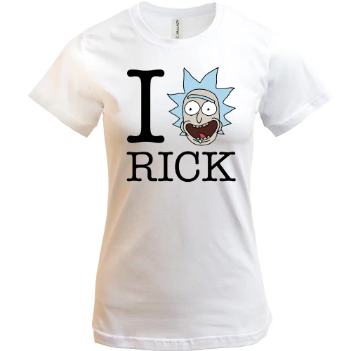Женская футболка Rick And Morty - I Love Rick