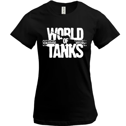 Женская футболка, Черный, World of Tanks (glow)