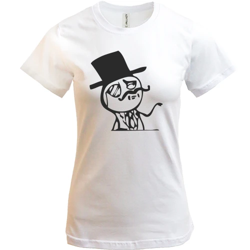 Женская футболка, белый, Feel Like a Sir