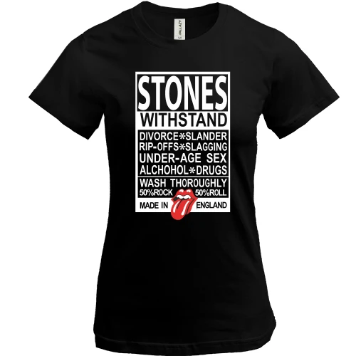 Женская футболка, Черный, Rolling Stones Made in Englad