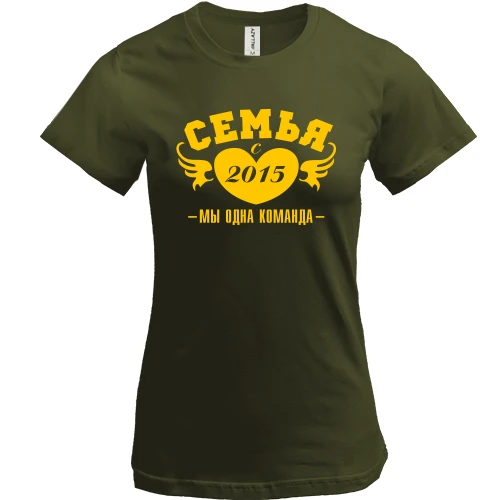 Женская футболка Семья с 2015