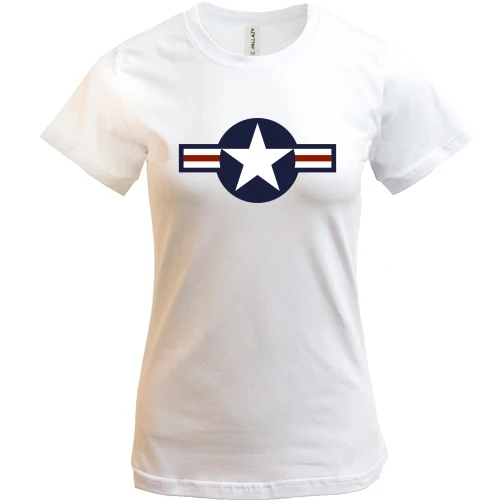 Жіноча футболка, Білий, United States Air Force (USAF)