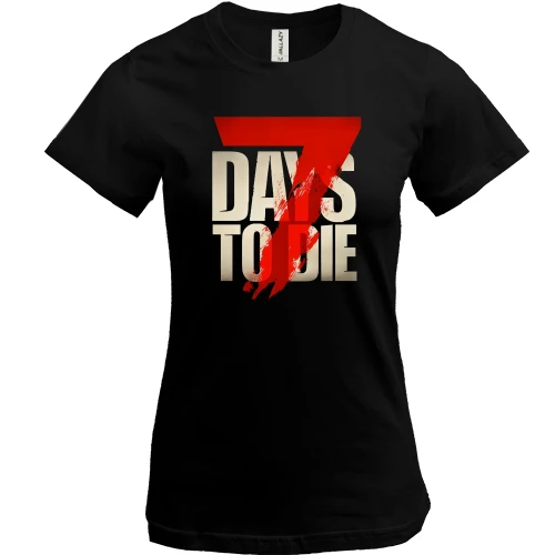 Женская футболка, Черный, 7 Days to Die