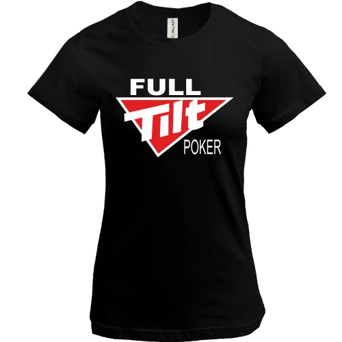 Женская футболка, Черный, Full Tilt Poker