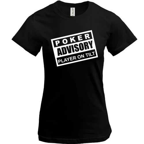 Женская футболка Poker ADVISORY
