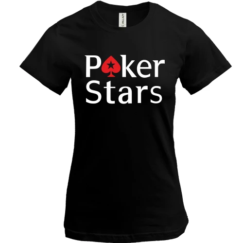 Женская футболка, Черный, Poker Stars