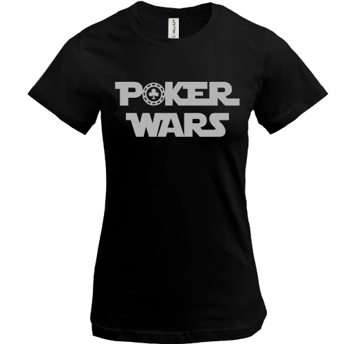 Женская футболка, Черный, Poker Wars