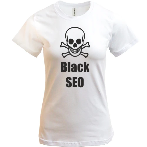 Жіноча футболка, Білий, Black SEO 2