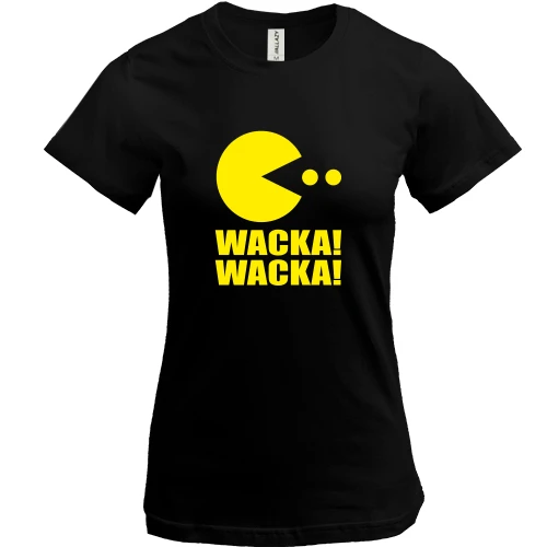 Женская футболка, Черный, Pac-man