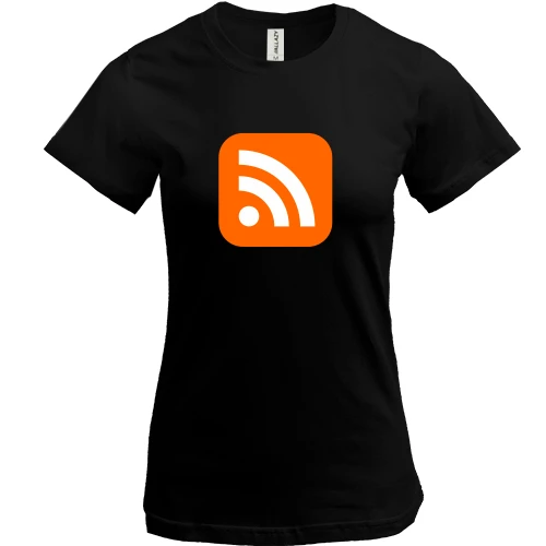 Женская футболка, Черный, RSS