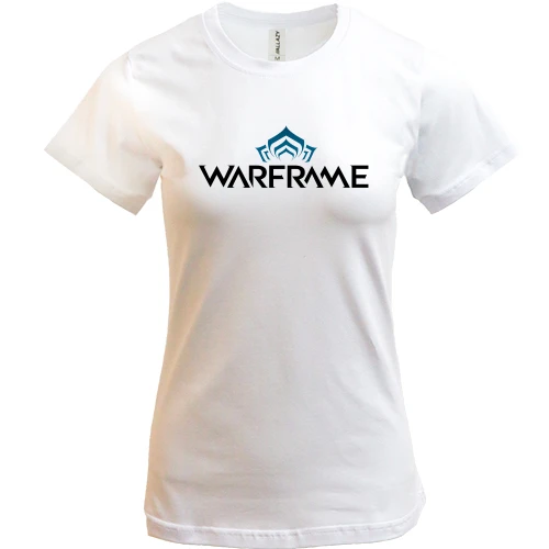 Женская футболка, Белый, Warframe с логотипом игры