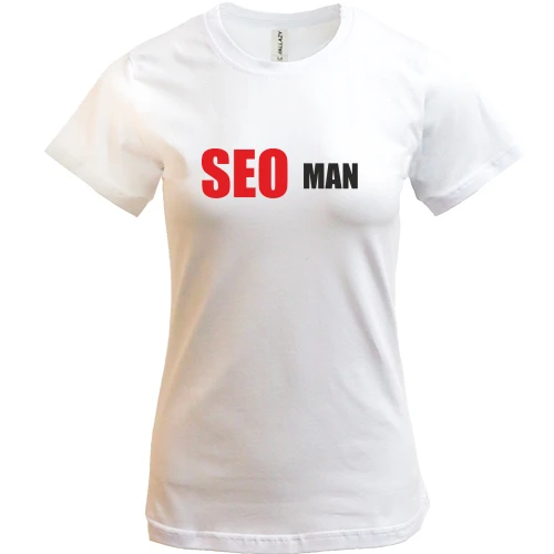 Жіноча футболка, Білий, seo man