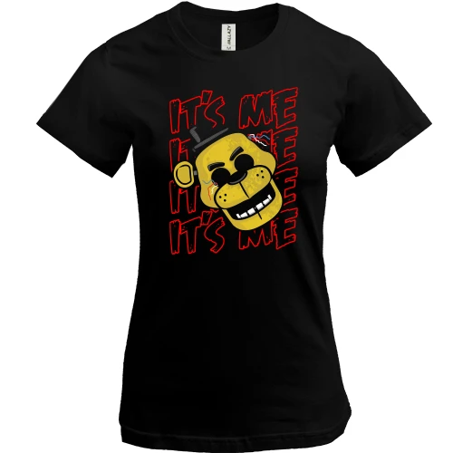 Женская футболка, Черный, FNAF Kiss Me