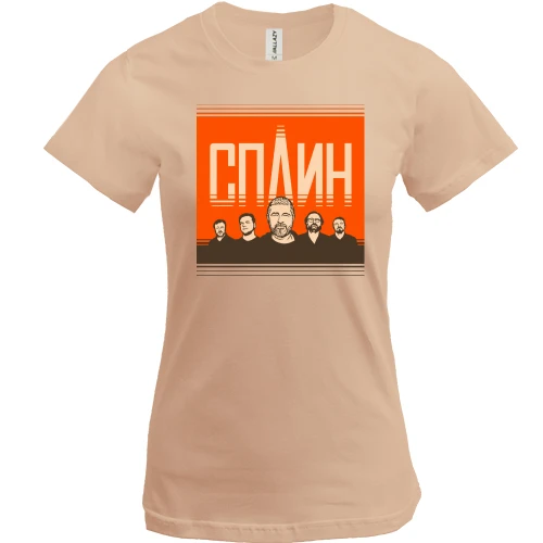 Женская футболка, Белый, Сплин (постер)