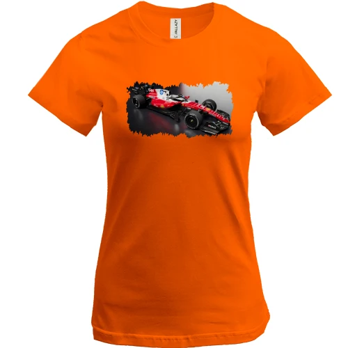 Женская футболка, Оранжевый, Ferrari F1