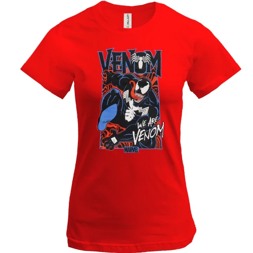 Жіноча футболка, Червоний, We are "Venom"
