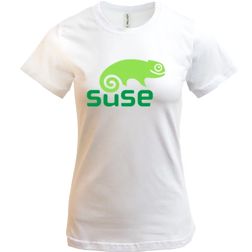 Женская футболка, Белый, suse