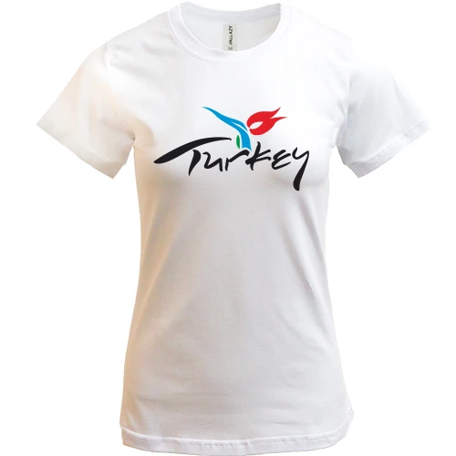 Жіноча футболка, Білий, Turkey