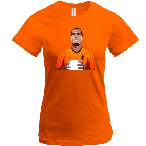 Женская футболка Virgil Van Dijk