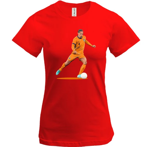 Женская футболка Virgil Van Dijk (2)
