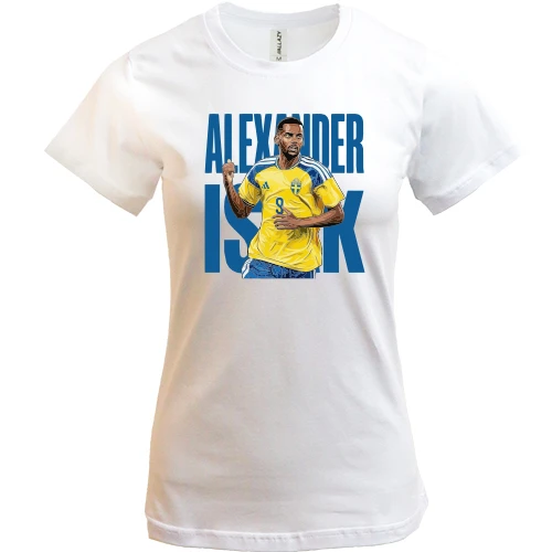 Женская футболка Alexander Isak
