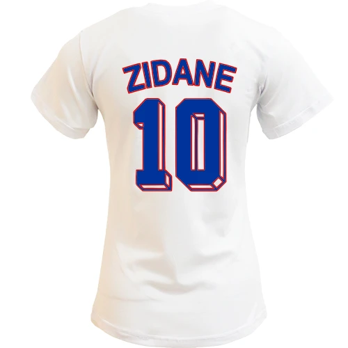 Жіноча футболка, білий, Zinédine Zidane