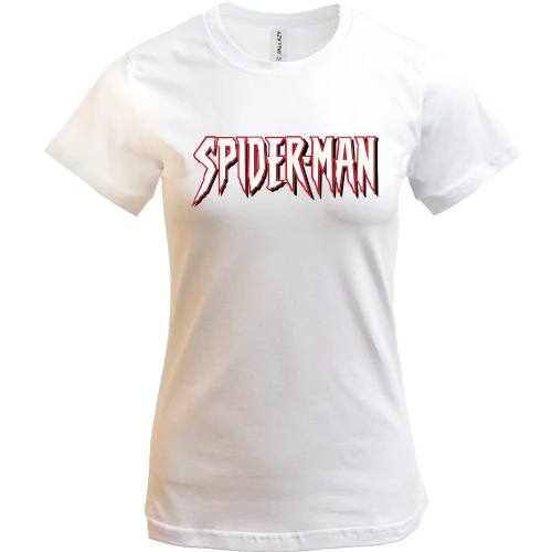Жіноча футболка з контурним написом Spider-Man