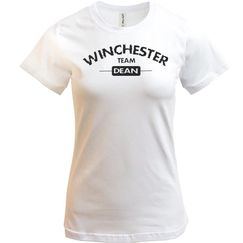Женская футболка, Белый, "Winchester Team - Dean"